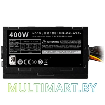 Блок питания Cooler Master Elite 400 230V V4 (MPE-4001-ACABN) картинка 2